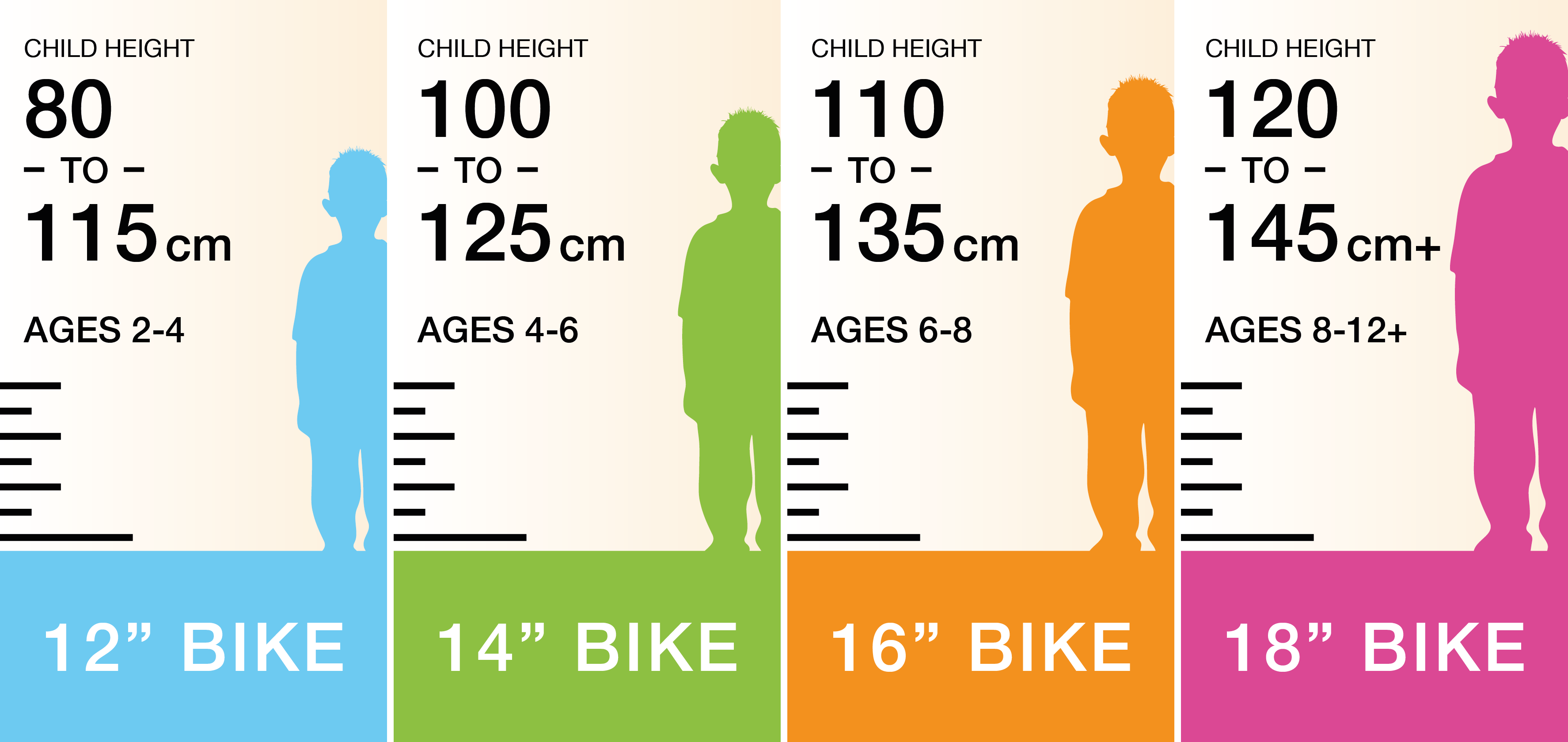 bike-sizing-chart - Singapore online kids bicycle shop