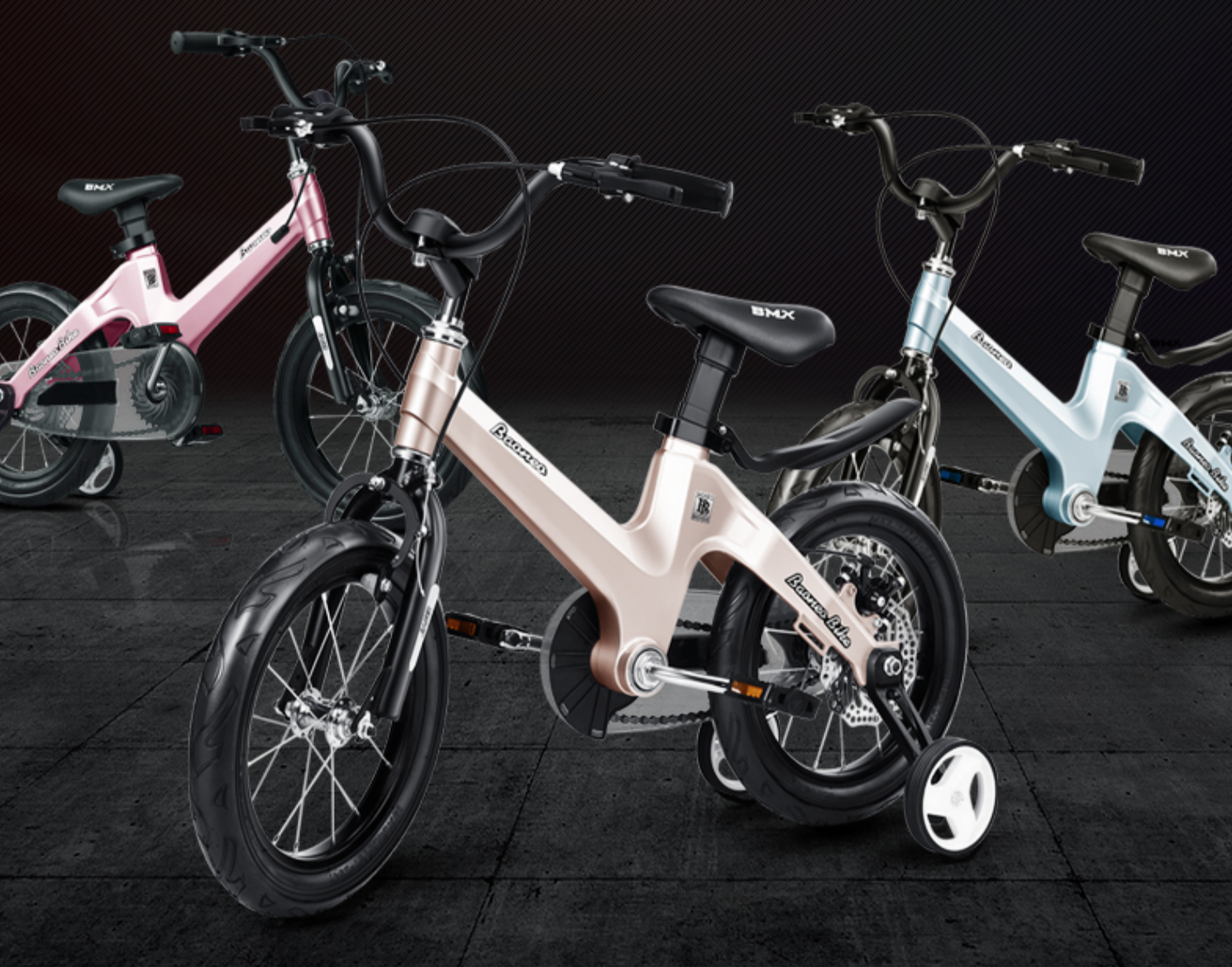 Magnesium frame kids bike