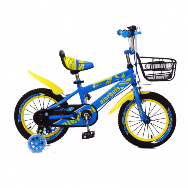 Sporty Kids bicycle 14/16/18 inch wheel size Blue/yellow