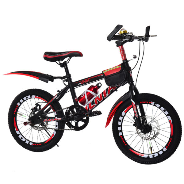 Red black mountain bike