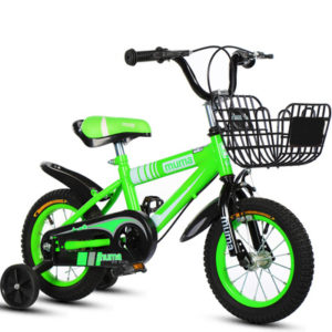 Green kids bicycle