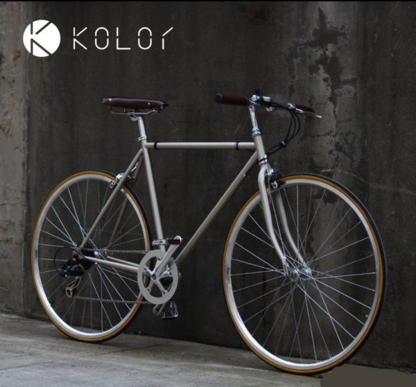 Kolor flat bar aluminium frame road bike